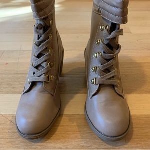 Deb Lace-up Heeled Ankle Booties